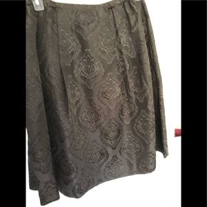 Black dramas print skirt, size 12w
